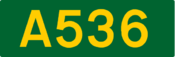 A536 road shield