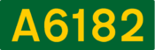 A6182 road shield
