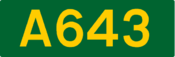 A643 road shield