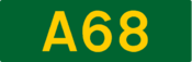 A68 road shield