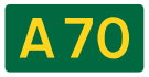 A70 road shield