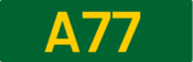 A77 road shield