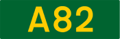 A82 road shield