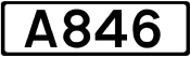 A846 road shield