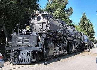 Union Pacific "Big Boy" Number 4014 on static display at the RailGiants Train Museum in Pomona, California, United States