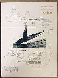 USS Virginia Commissioning print by Tom Liesegang