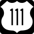 U.S. Route 111 marker