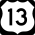 U.S. Route 13 marker