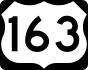 U.S. Route 163 marker