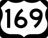 U.S. Highway 169 marker