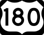 U.S. Route 180 marker