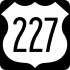 U.S. Route 227 marker