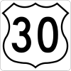 US 30 route marker