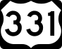 U.S. Route 331 marker