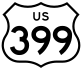 U.S. Route 399 marker
