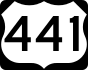 U.S. Highway 441 marker