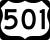 U.S. Route 501 marker