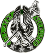 USA Silver Recruiter Badge