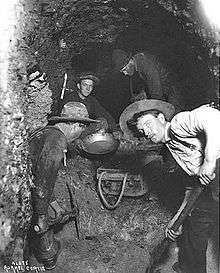 Photograph of miners