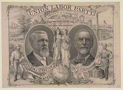 1888 Union Labor Poster