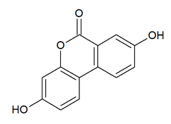 Chemical structure of urolithin A