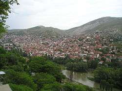 The town of Veles in Macedonia