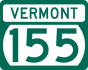 Vermont Route 155 marker