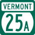 Vermont Route 25A marker