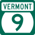 Vermont Route 9 marker