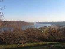 View of the Ohio River from the Point in Hanover.