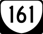 State Route 161 marker