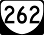State Route 262 marker