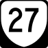 State Route 27 marker
