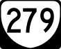 State Route 279 marker