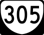 State Route 305 marker