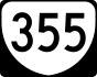 State Route 355 marker