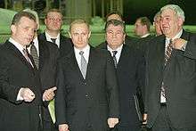 Koptev with Putin in 2002