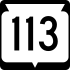 State Trunk Highway 113 marker