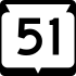 State Trunk Highway 51 marker