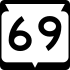 State Trunk Highway 69 marker
