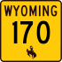 Wyoming Highway 170 marker