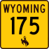 Wyoming Highway 175 marker