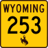 Wyoming Highway 253 marker