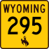 Wyoming Highway 295 marker