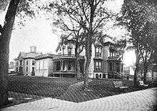 old photo of house and additions