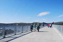 The Walkway Over the Hudson shortly after its opening.