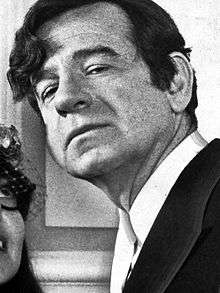 Black-and=white photo of Walter Matthau in a photo for the 1972 film A New Leaf.