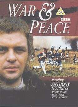 War and Peace TV mini series DVD cover
