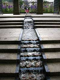 Water feature at Alnwick Garden