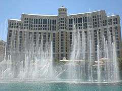 Water show in front of Bellagio, Las Vegas (5421756456).jpg